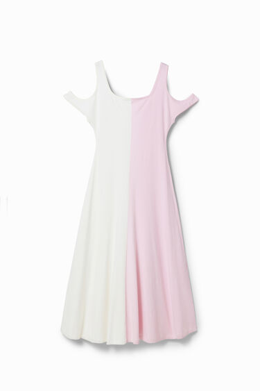 Vestido midi tirantes Maitrepierre | Desigual