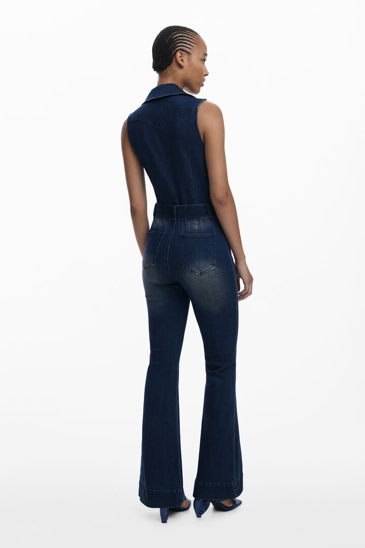 Flared denim jumpsuit | Desigual