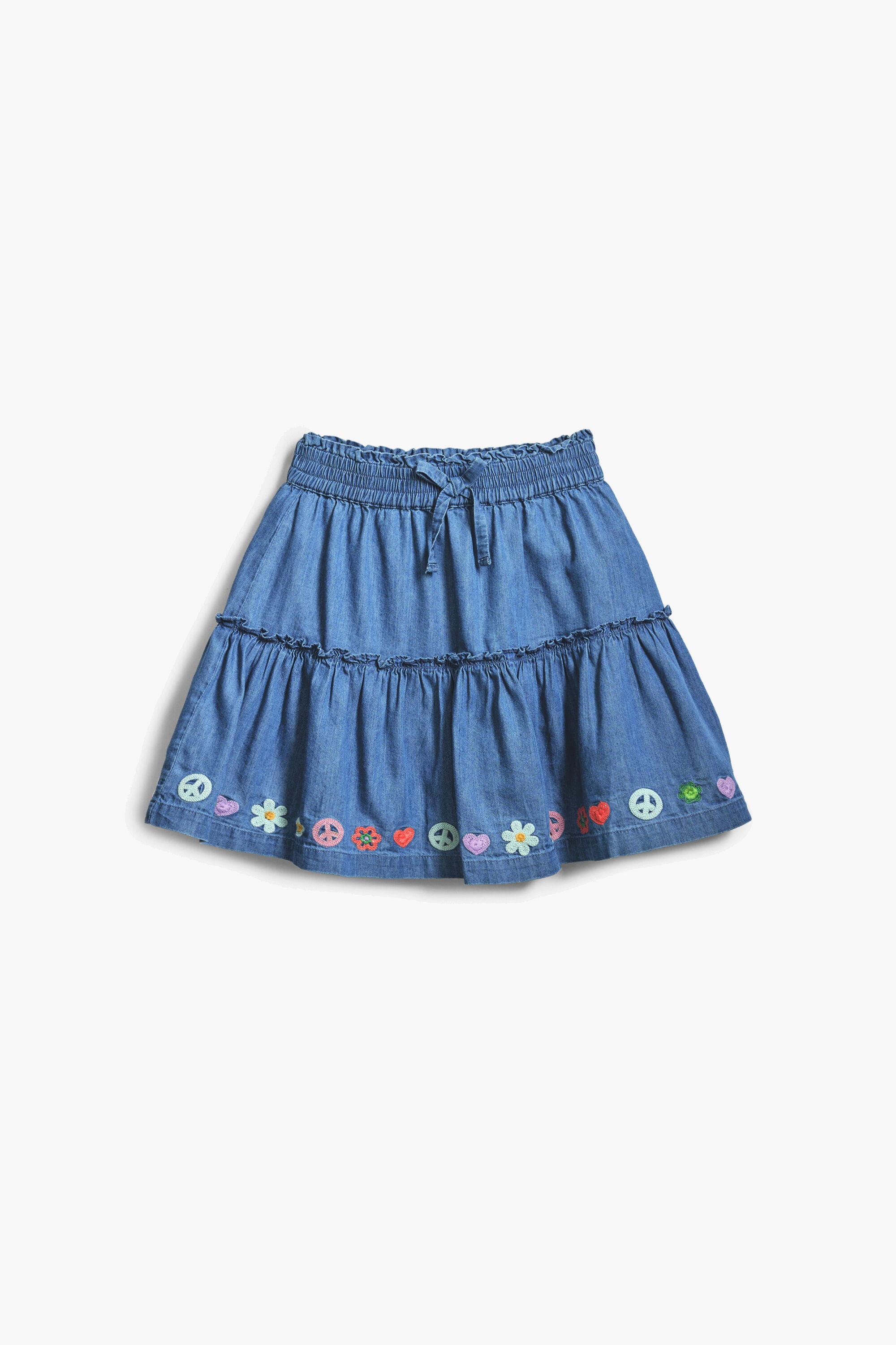 Falda mini denim, Lyocell, Azul,