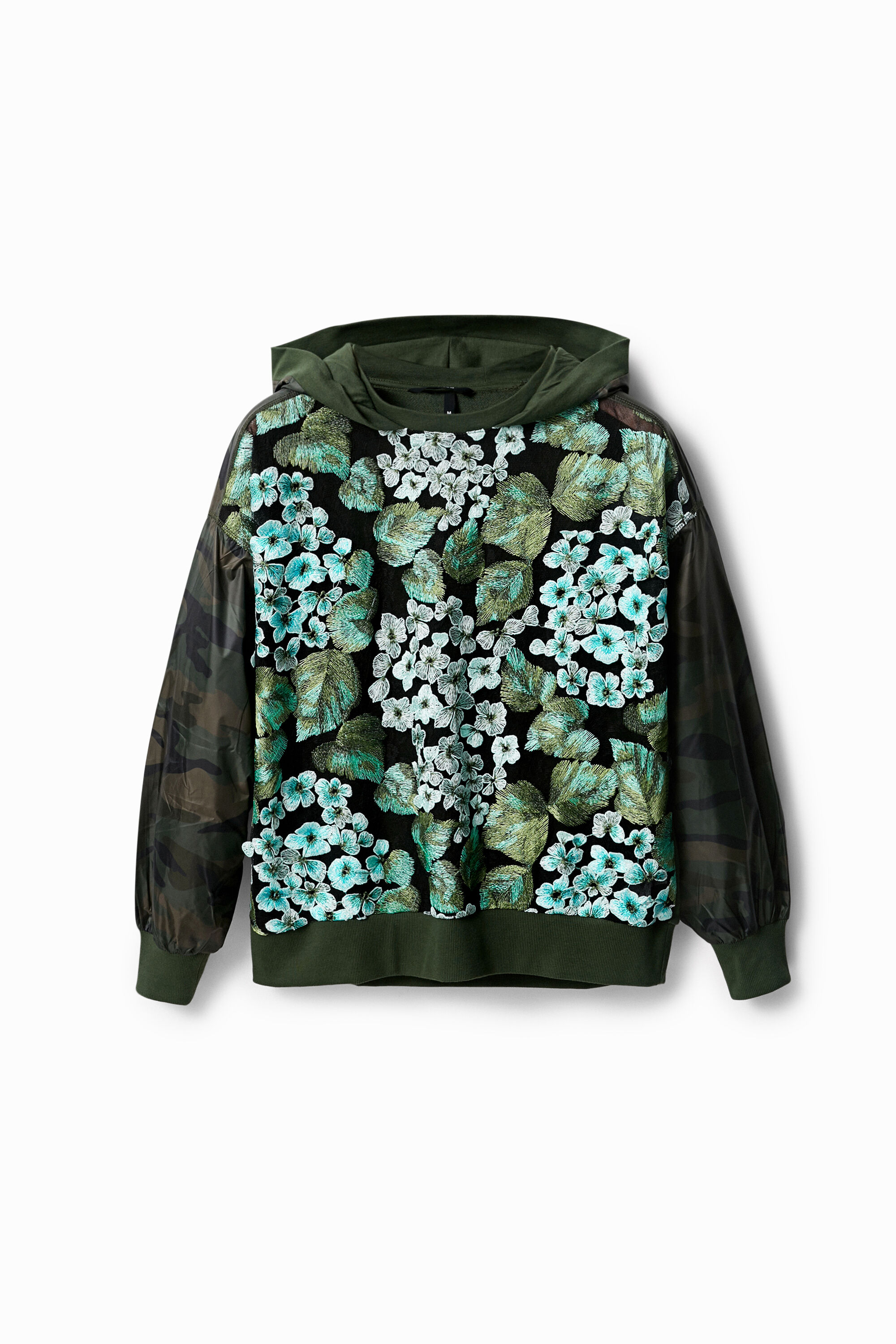Sweat-shirt oversize fleurs brodées - Desigual - Modalova
