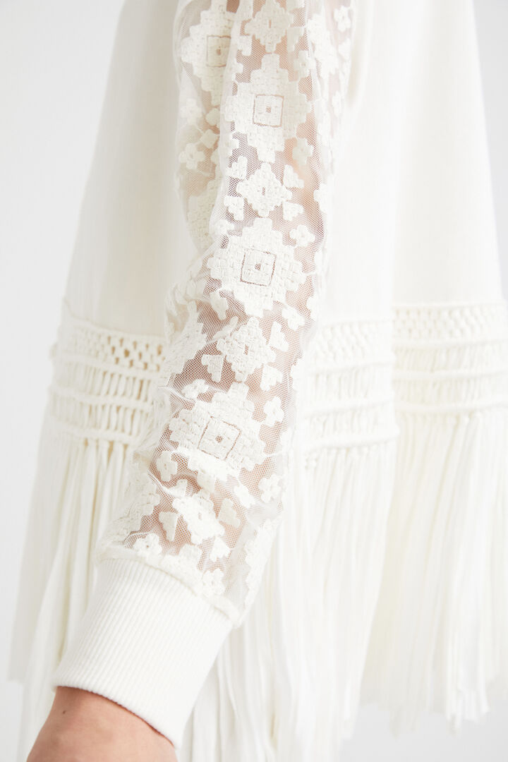 Fransen-Sweater mit Spitze | Desigual