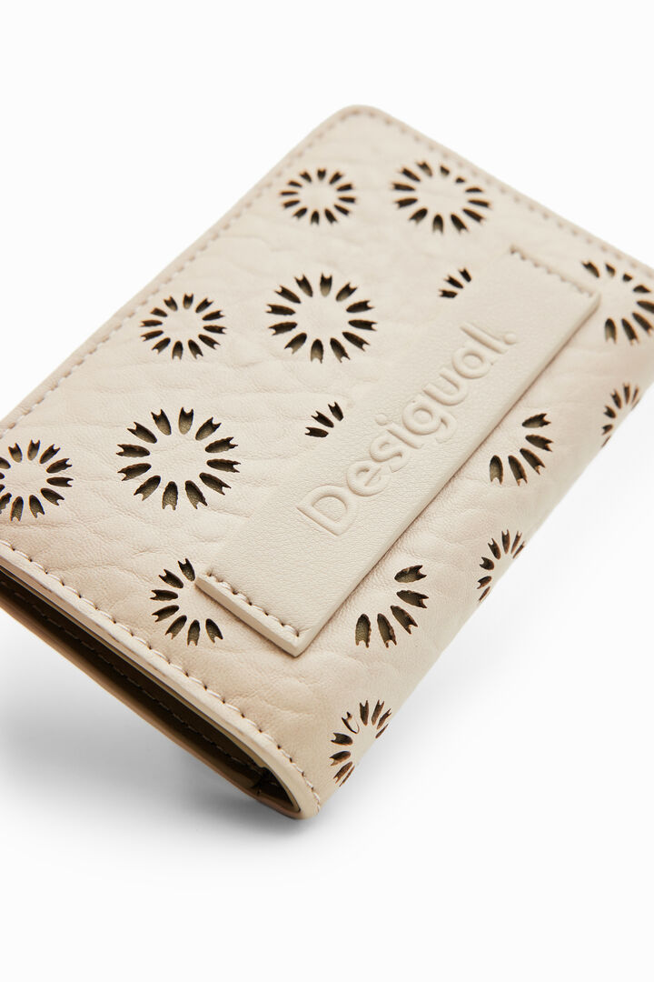 S die-cut floral wallet | Desigual