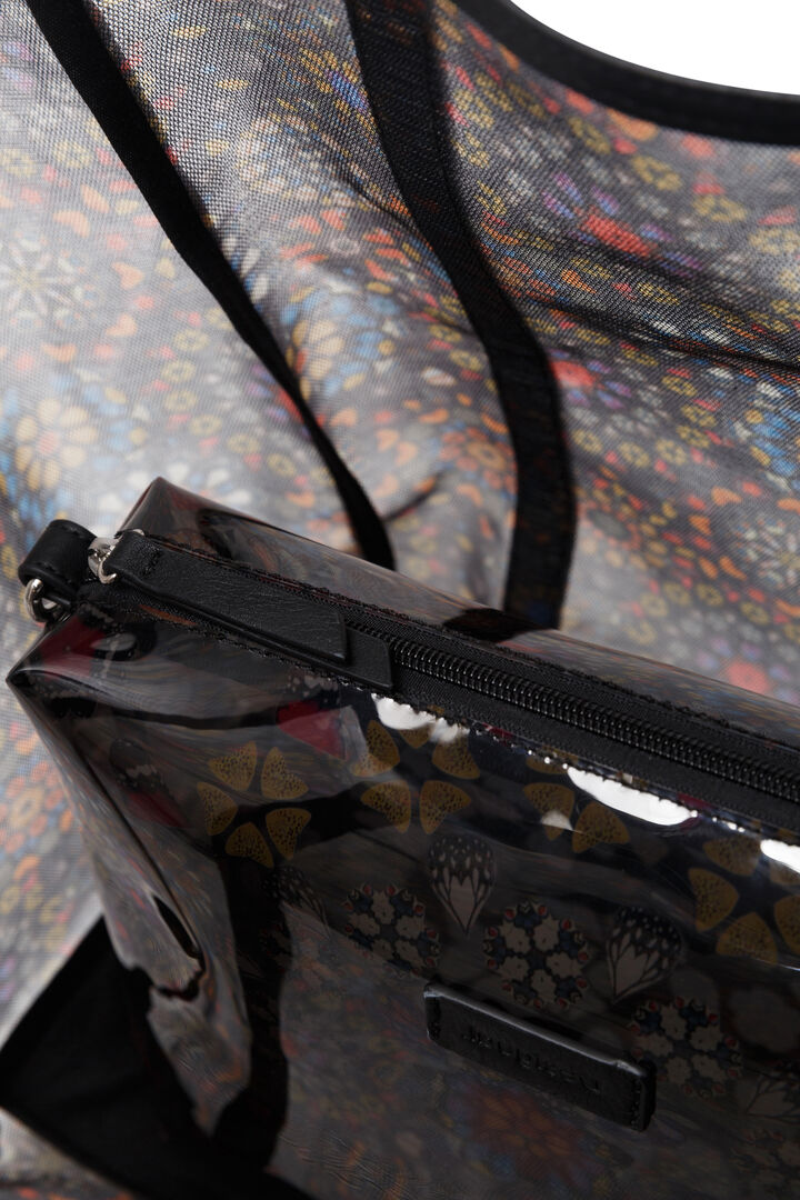 Shopping bag transparente con bolsito | Desigual