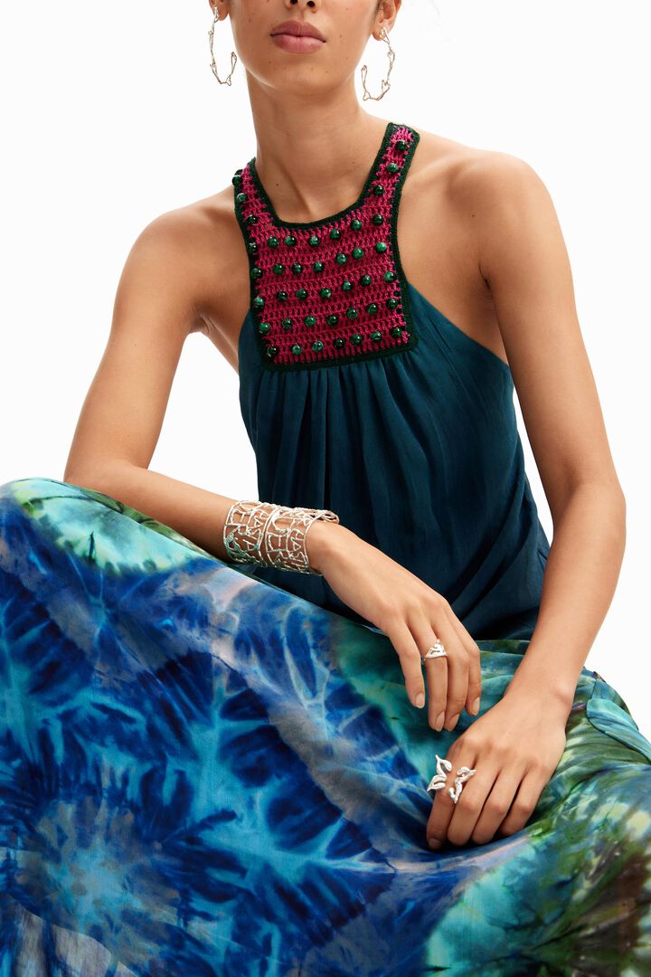 Vestido largo arty tie-dye | Desigual
