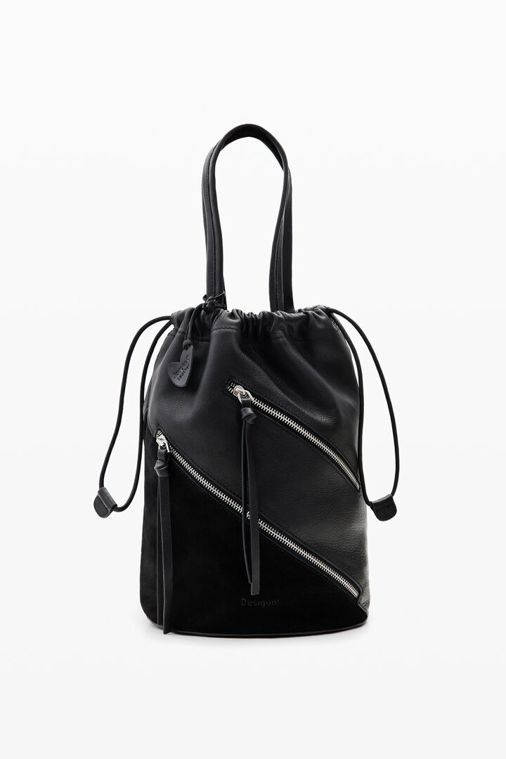 Bolso saco mediano piel | Desigual