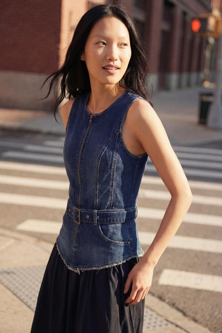 desigual denim dress Desigual, Printed denim dress, Cotton, Blue, XL