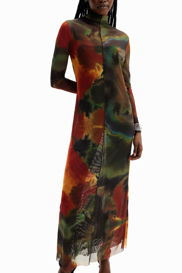 Watercolour midi dress | Desigual