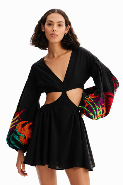 Stella Jean short cut-out dress