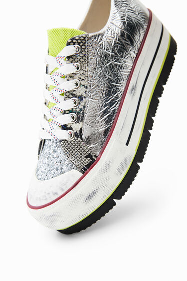 Baskets plateforme patchwork | Desigual