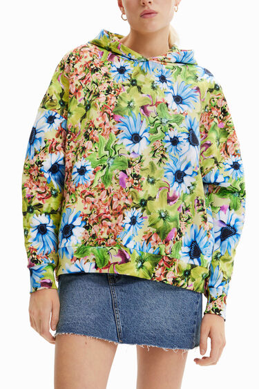 Sudadera oversize floral | Desigual