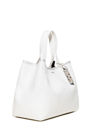 White 2-in-1 bag - Metallic Splatter Cu | Desigual