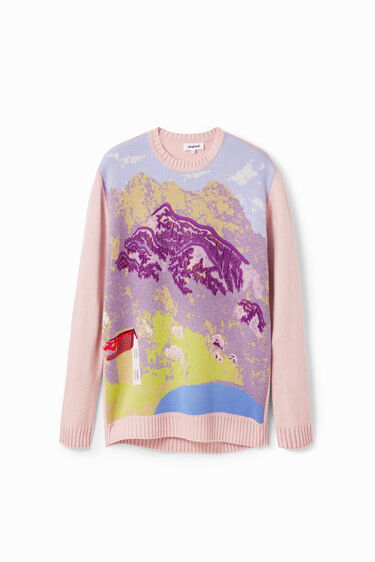 M. Christian Lacroix landscape pullover | Desigual