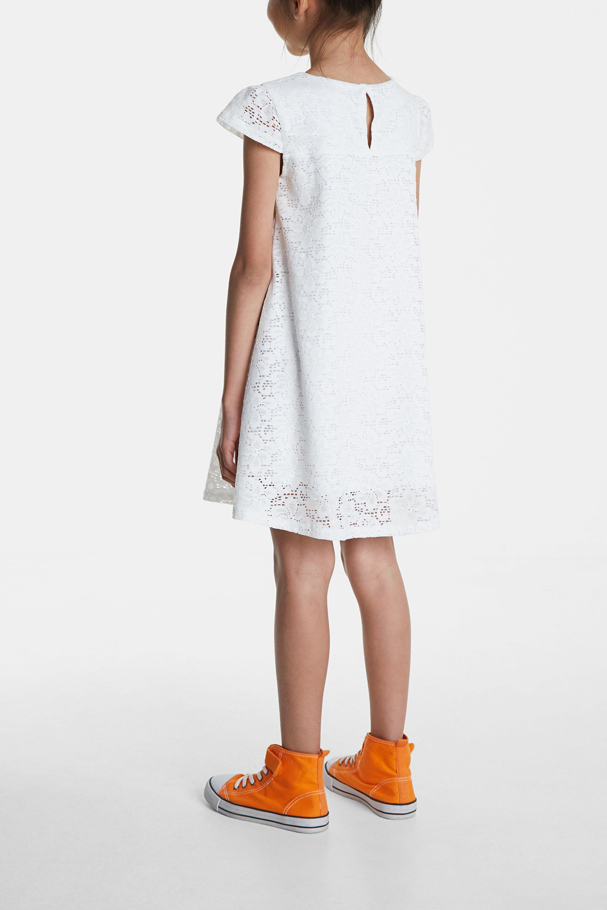 Lace and flower dress
