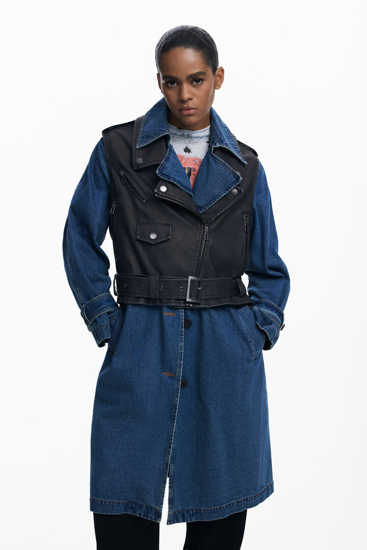 Trench smontabile in denim | Desigual