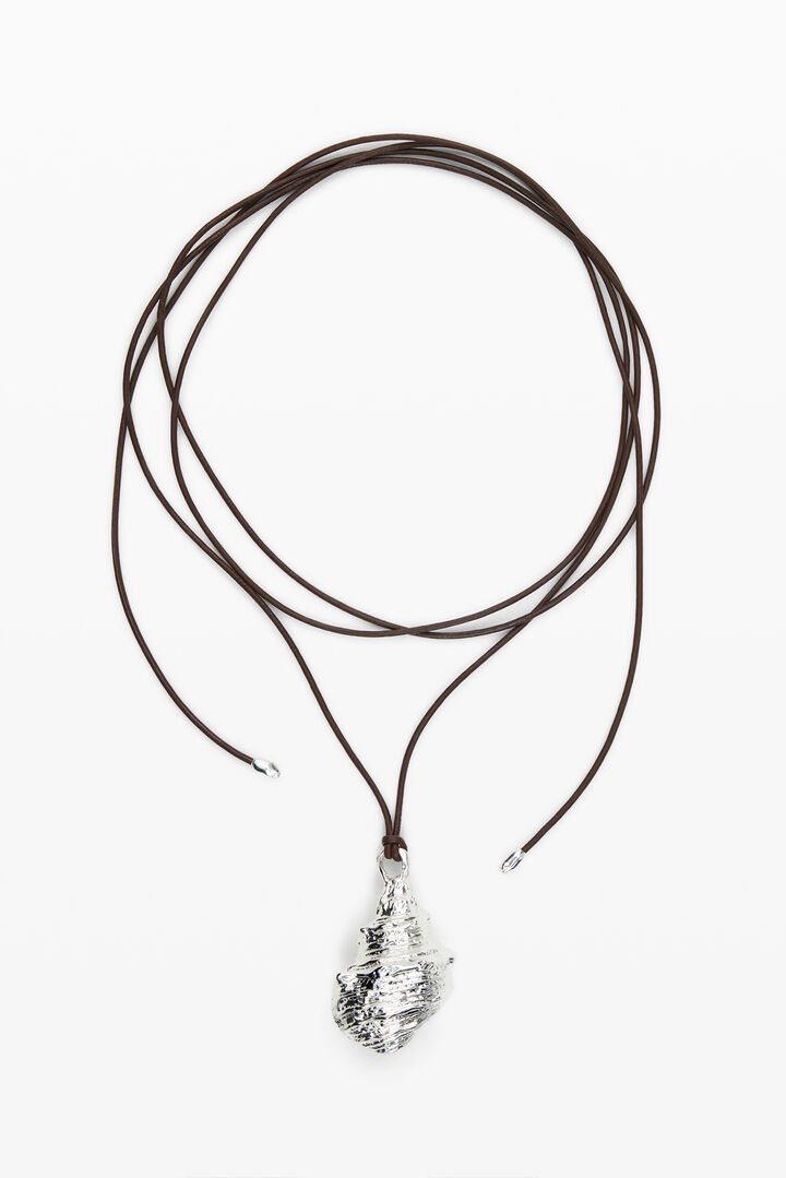 Gold shell pendant cord Zalio | Desigual