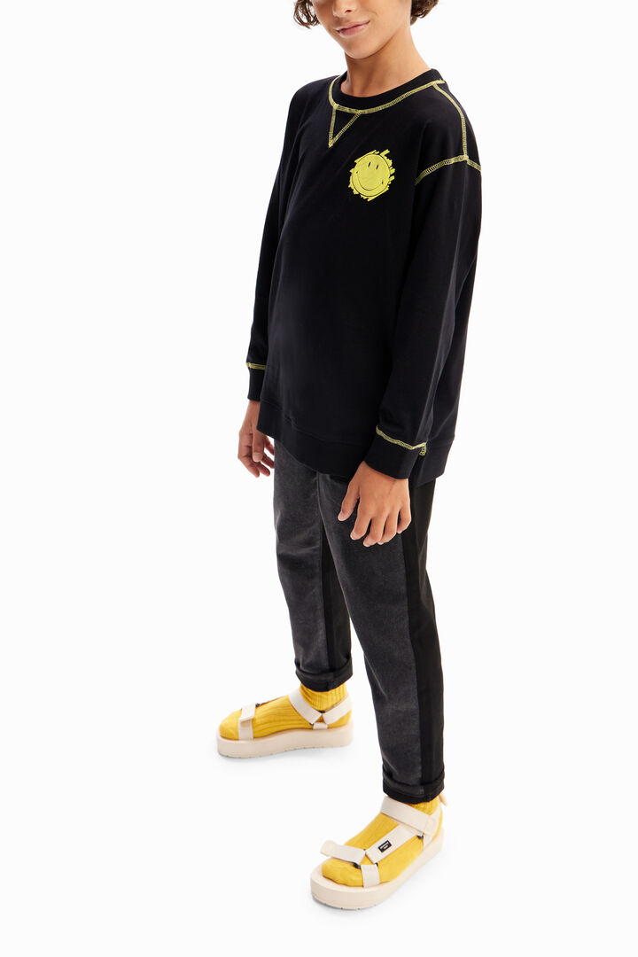 Smiley® contrast T-shirt | Desigual