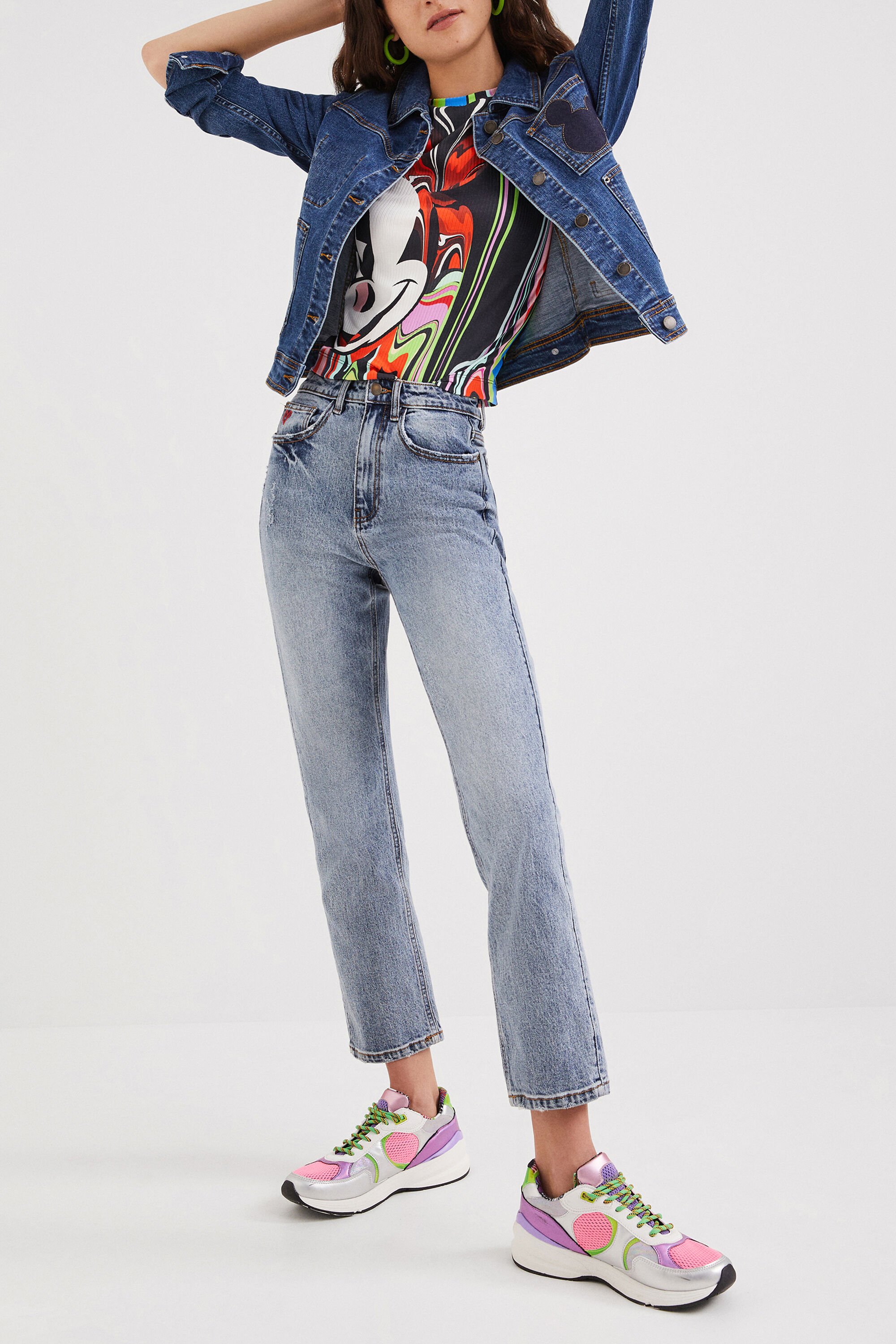 Giacca di jeans con topolino online
