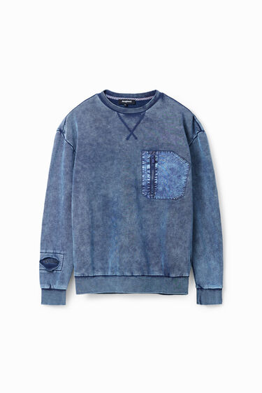 ウォッシュ加工 スウェットシャツ | Desigual