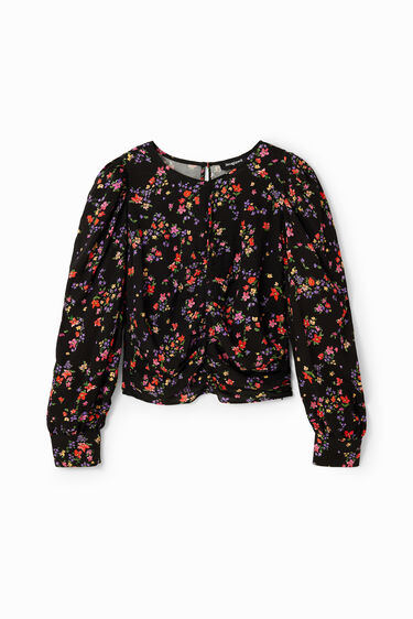 Blusa fruncida floral | Desigual