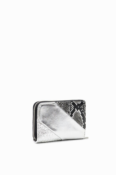 Cartera petita patch metal·litzat | Desigual