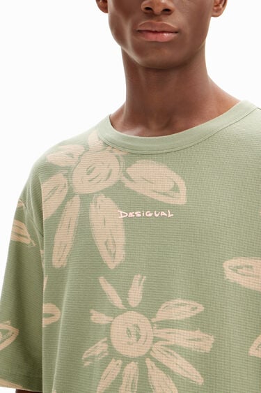 Pletena cvjetna majica | Desigual