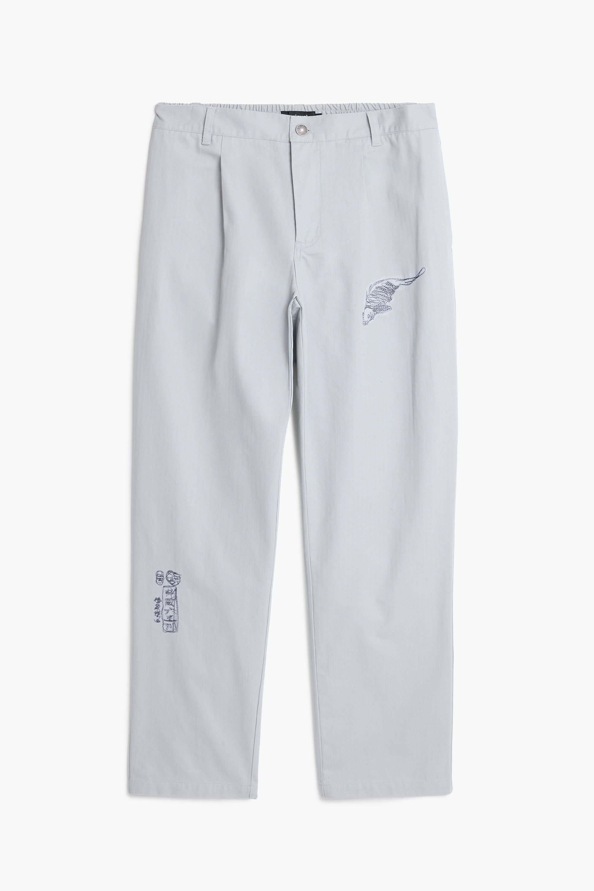 Lange broek tailor met borduursels