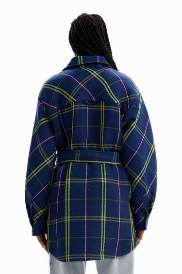 Chaqueta sobrecamisa cuadros | Desigual