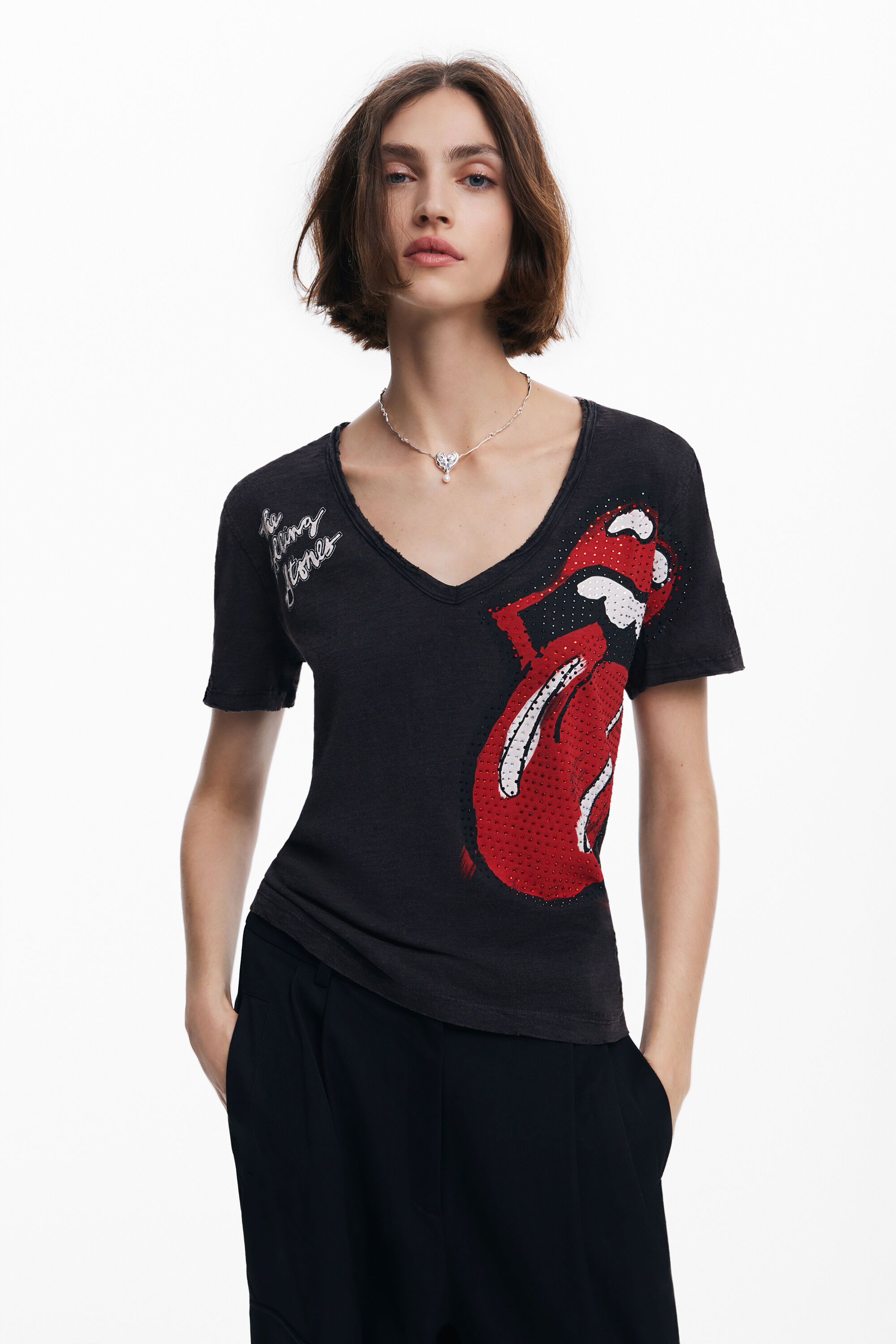 T shirt stras The Rolling Stones