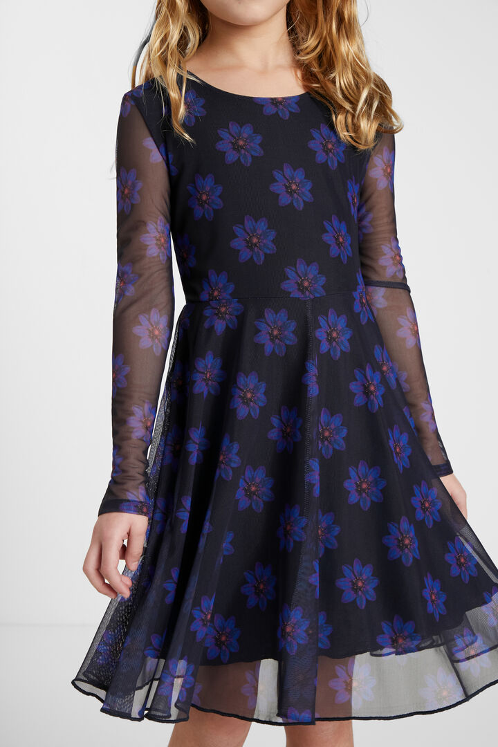 High-waist dress flowers | Desigual