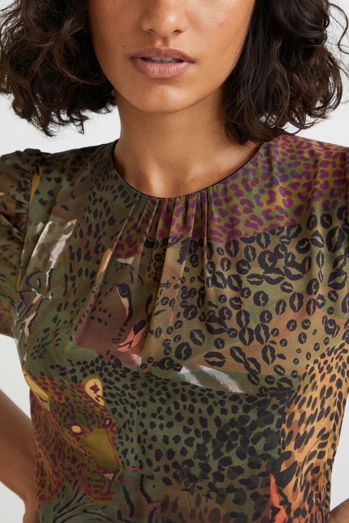 Short sleeve midi-dress | Desigual