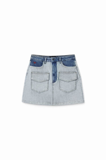 Jeans mini krilo z žepi | Desigual