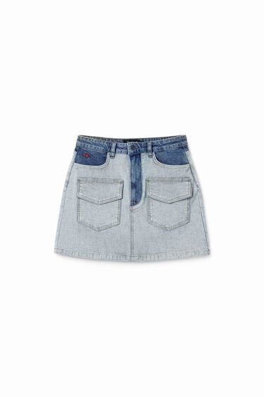 Mini-jupe denim poches | Desigual