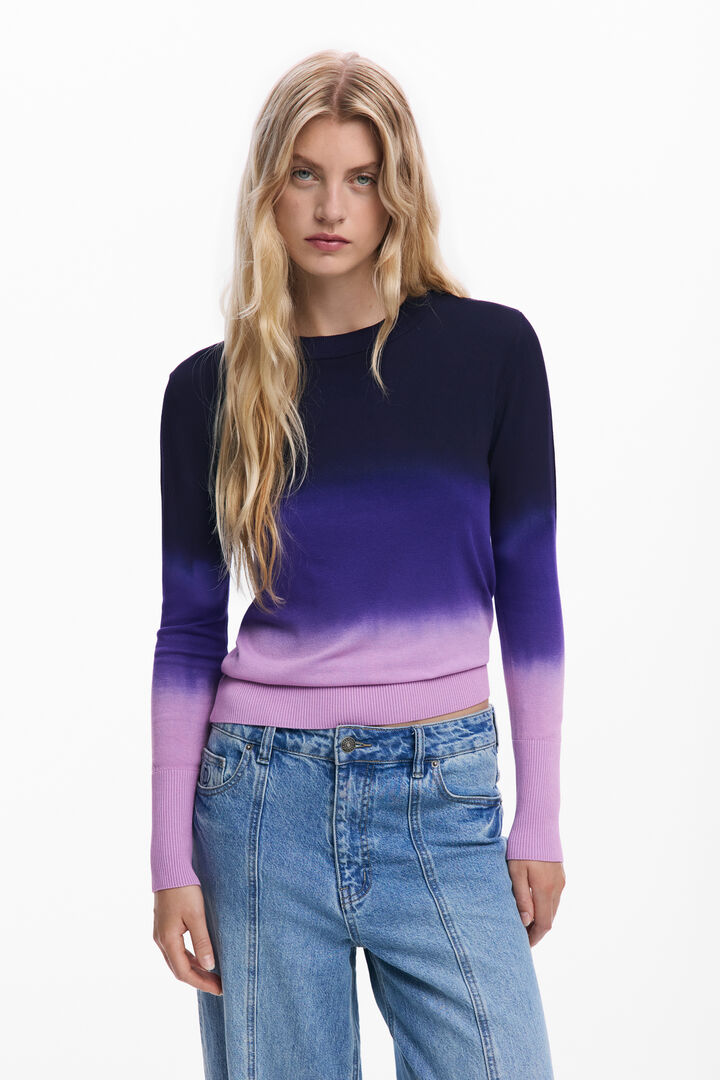 Gradient lightweight sweater