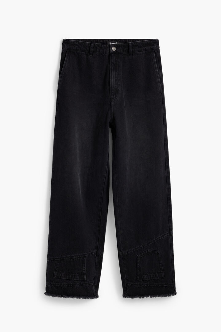 Upcycling jeans with frayed hem | Desigual