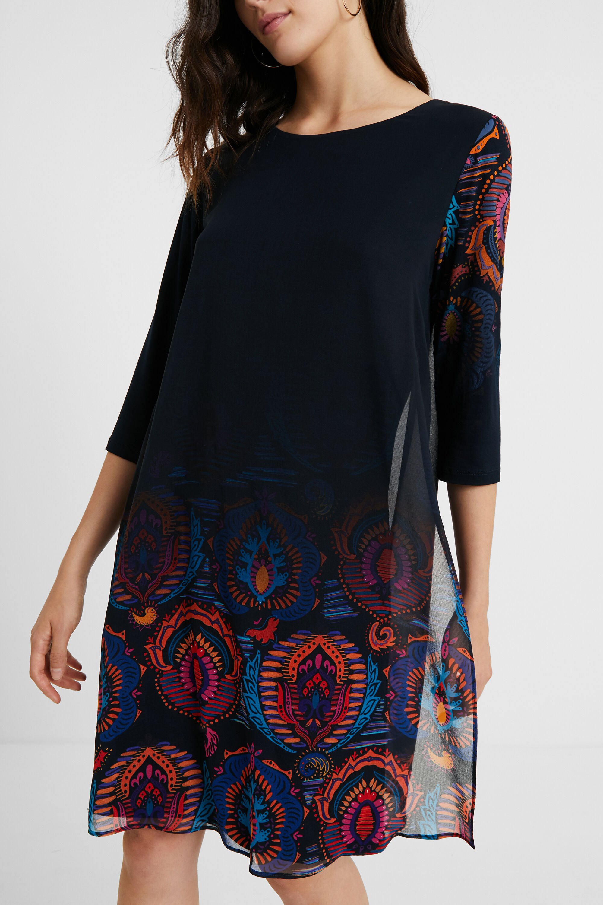 Vestido recto boho