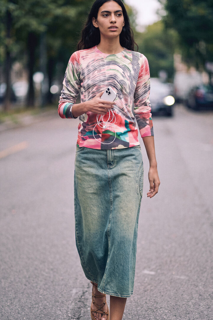 maglione leggero stampato