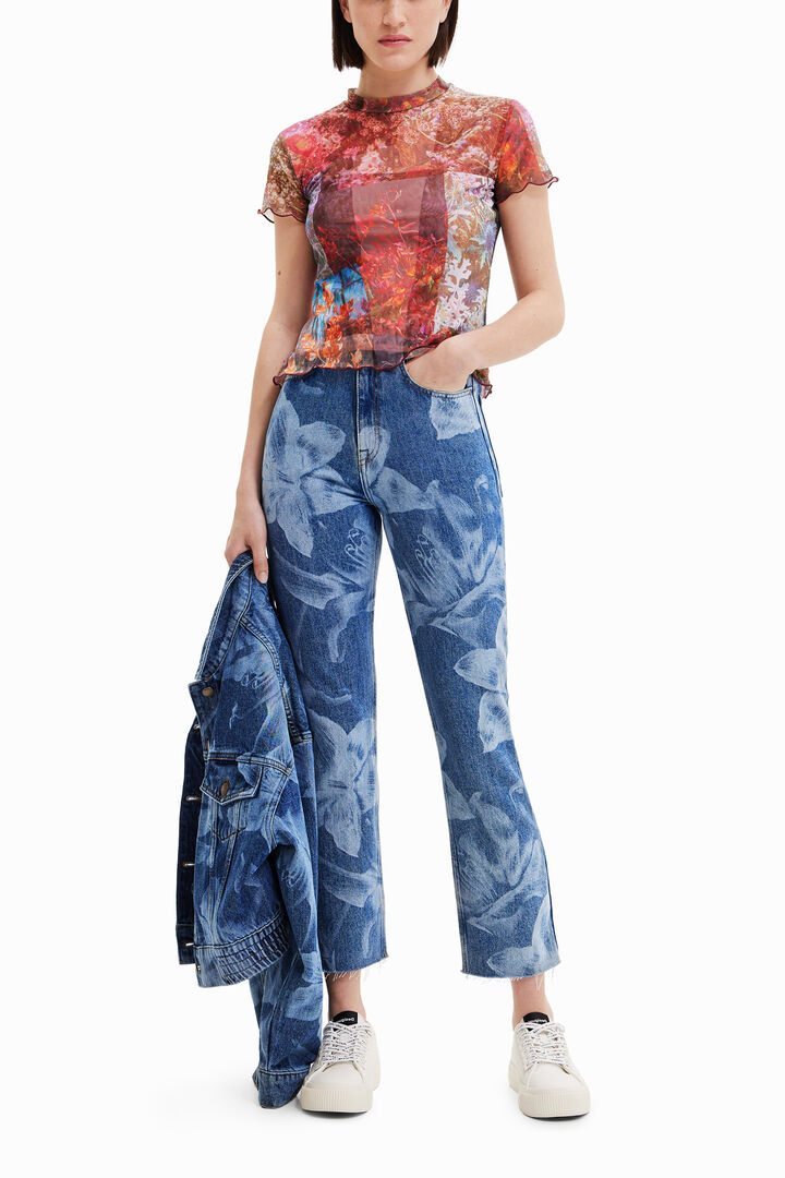 Tulle print T-shirt | Desigual