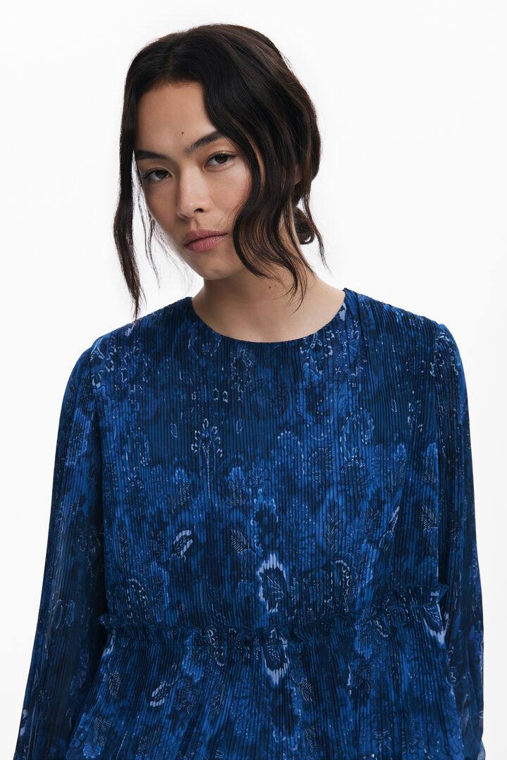 Blouse plissée à manches longues | Desigual