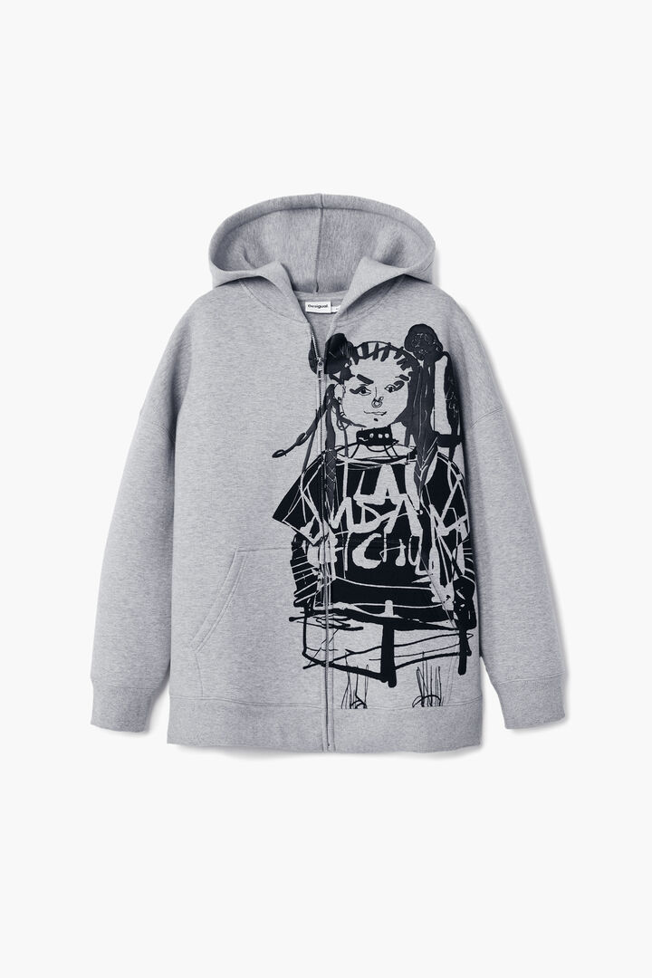 Printed zip-up sweatshirt M. Christian Lacroix | Desigual