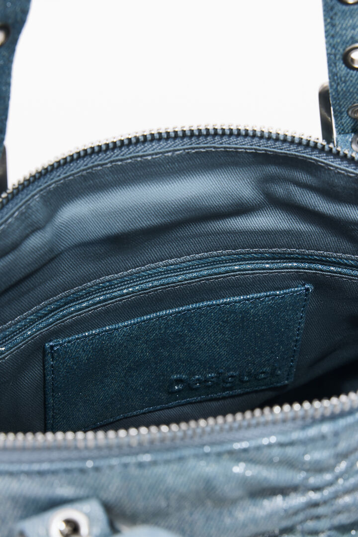 MEDIUM RUCHED DENIM BACKPACK | Desigual