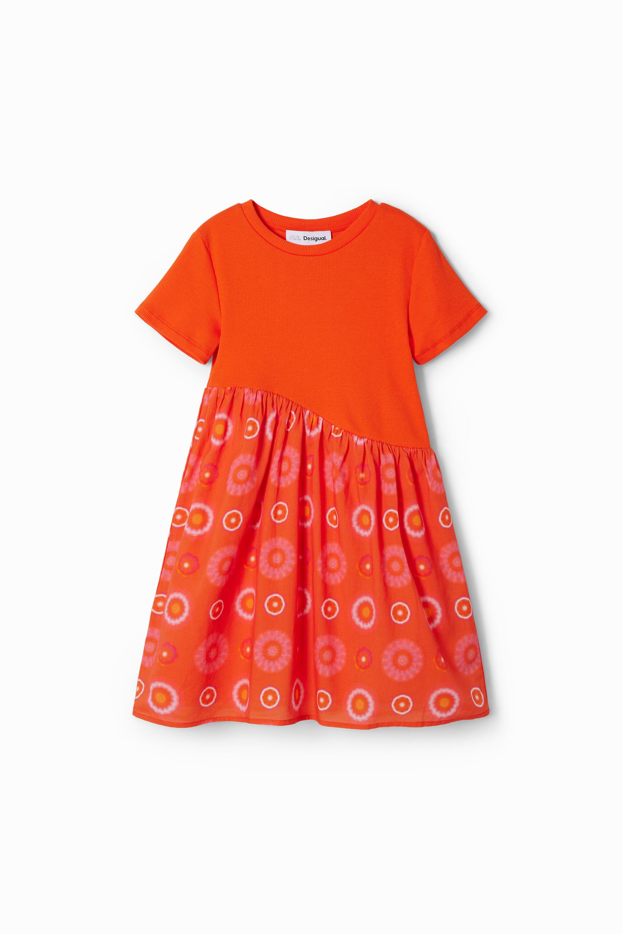 desigual Gecombineerde geometrische jurk - RED