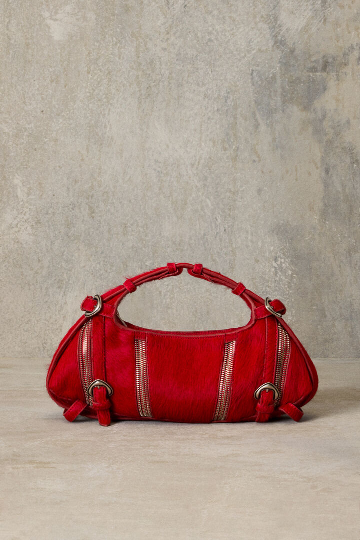 Bolso mediano piel cremalleras studio