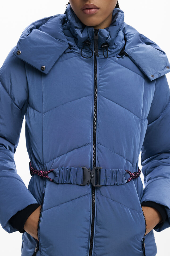 Short iridescent padded jacket | Desigual
