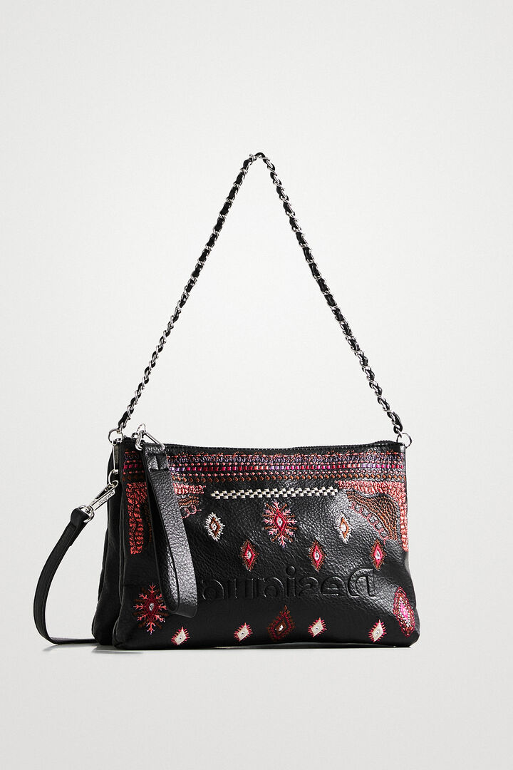 Borsa a tracolla ricami etnici | Desigual