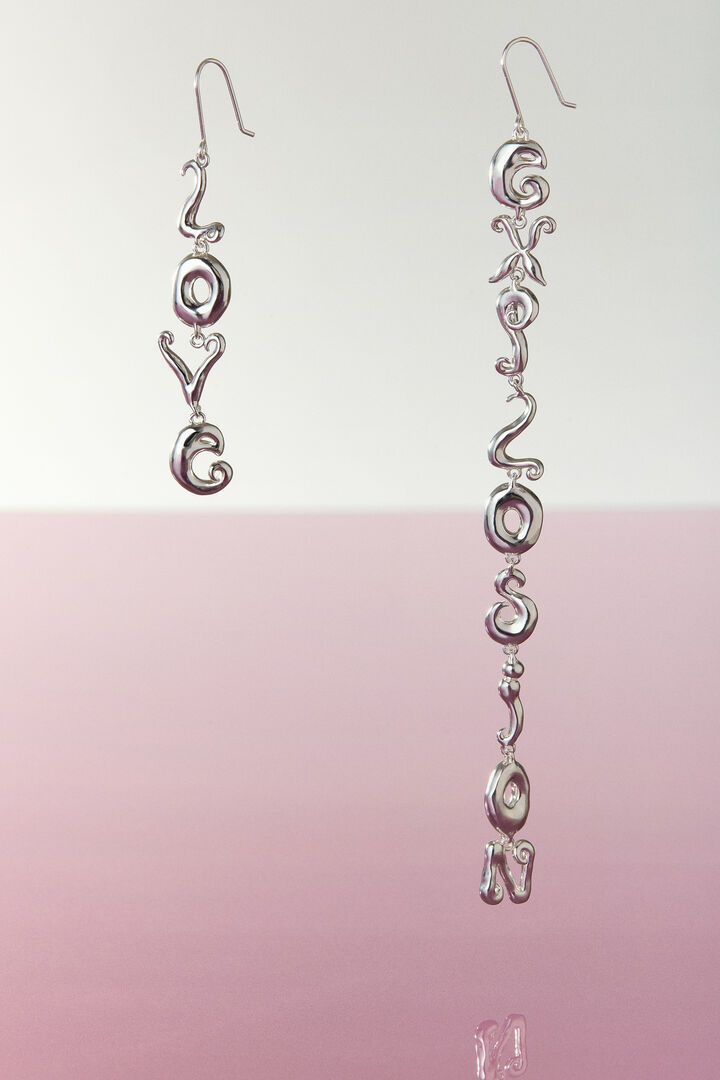 ZALIO LETTER EARRINGS | Desigual