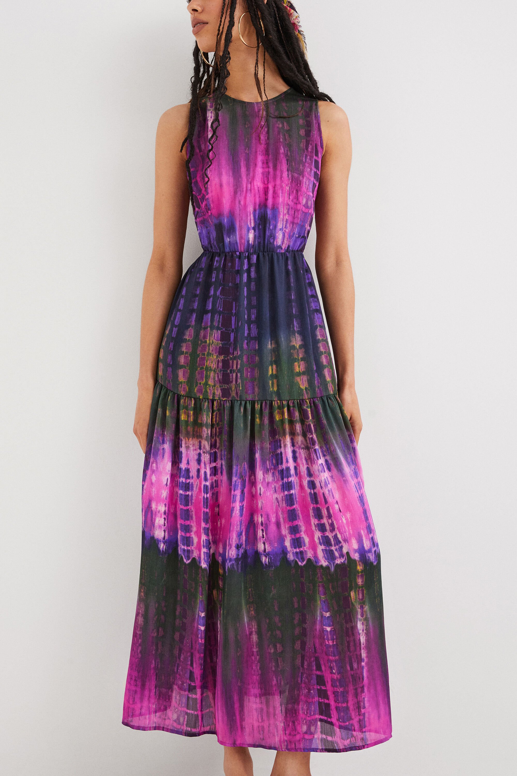 Tie dye cut out dress 2025