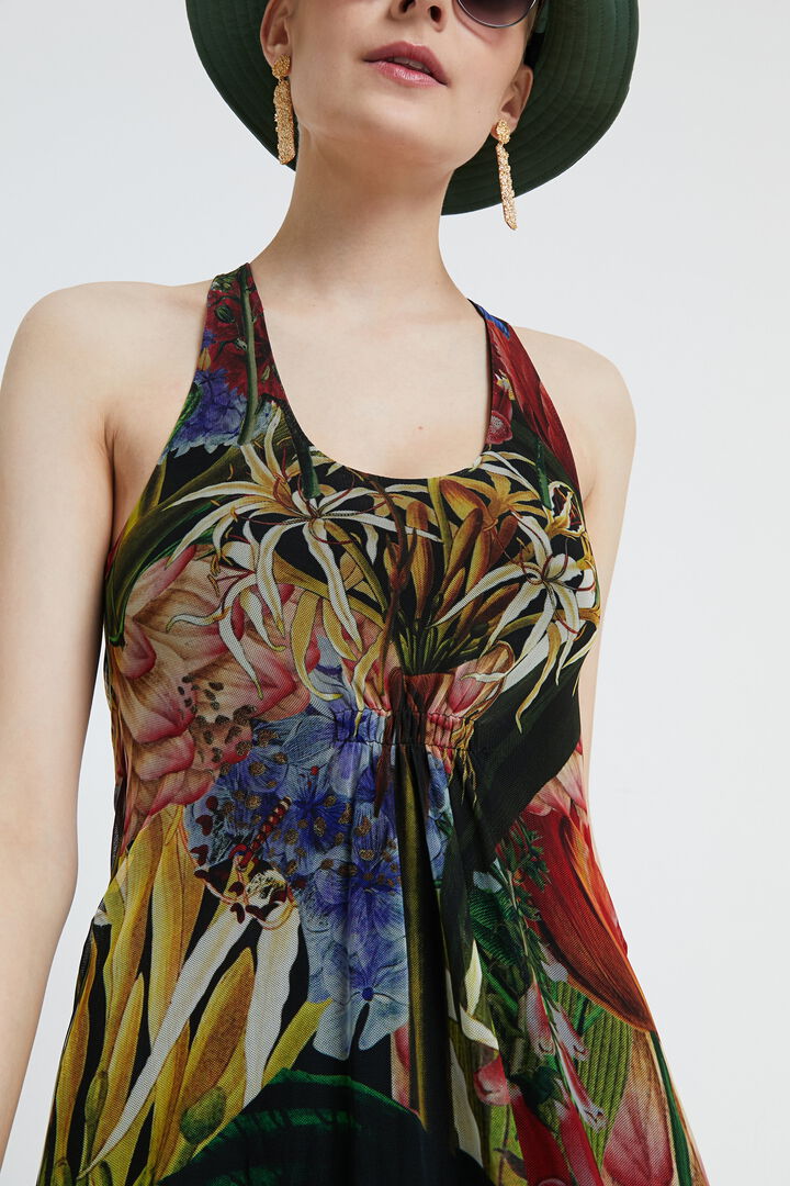 Vestido midi tropical | Desigual