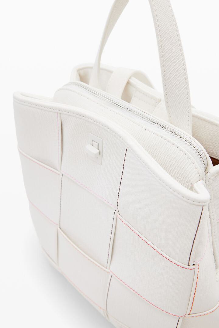 Braided S backpack with topstitching | Desigual