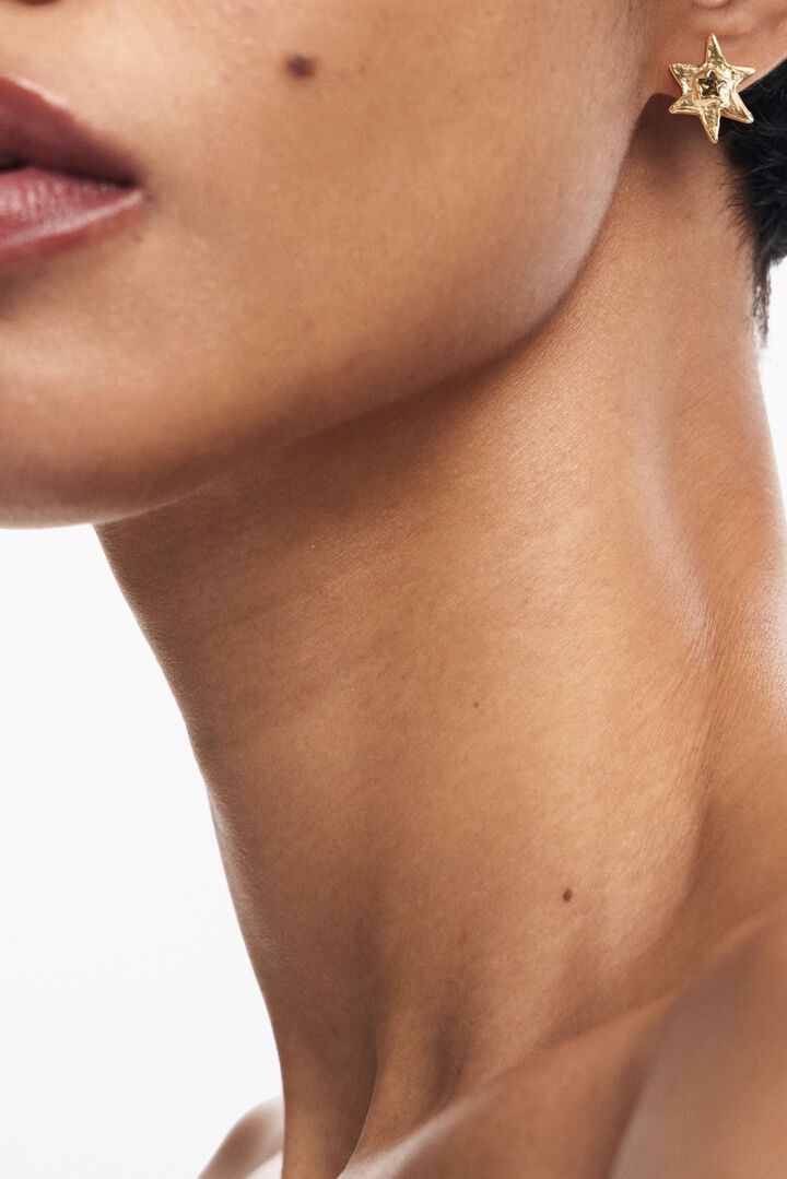 ザリオのゴールドメッキ星形 イアリング | Desigual