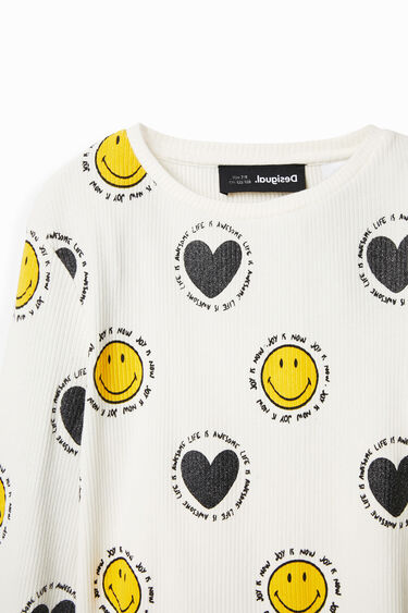 Majica Smiley® s srčki | Desigual